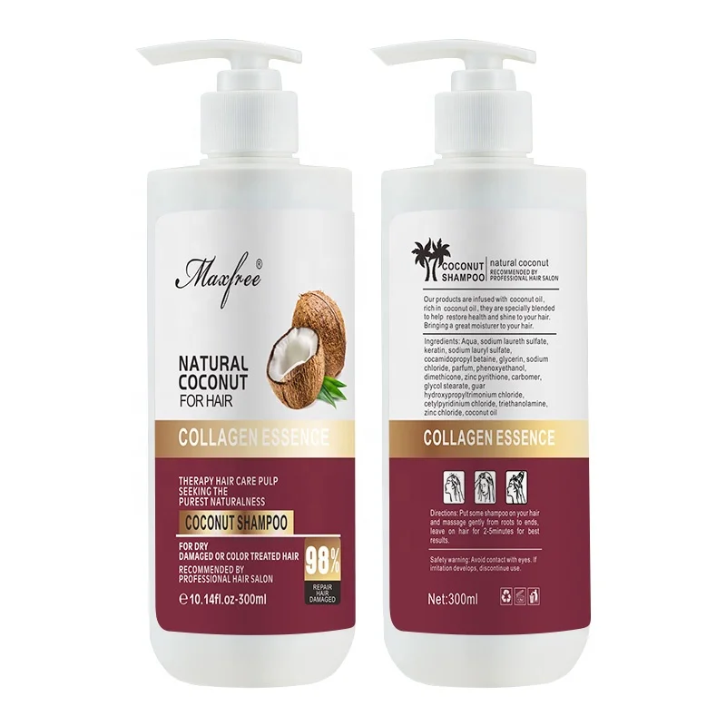 OEM Coconut Oil Hair Shampoo Organic Shampoo Private Label Coconut Oil Hair Nourishing and Repairing