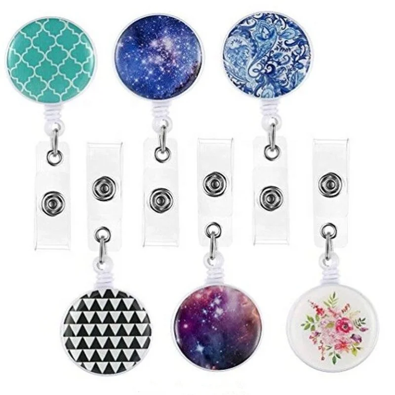 Hot Amazon Retractable Name Tag Badge Reel Holder with Alligator Clip for Nurse