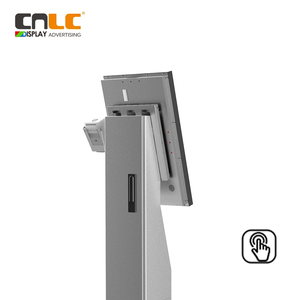 portable advertising display 21.5 inches Outdoor touch Kiosk for Ordering software lcd display digital signage