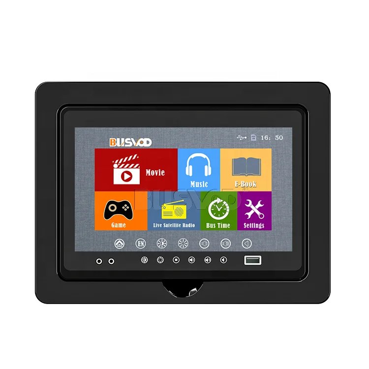 Bus Video Entertainment System NEW STYLE 9 inch MP5 Entertainment on Bus Advertisement Screen Monitor on Bus Multifunctional