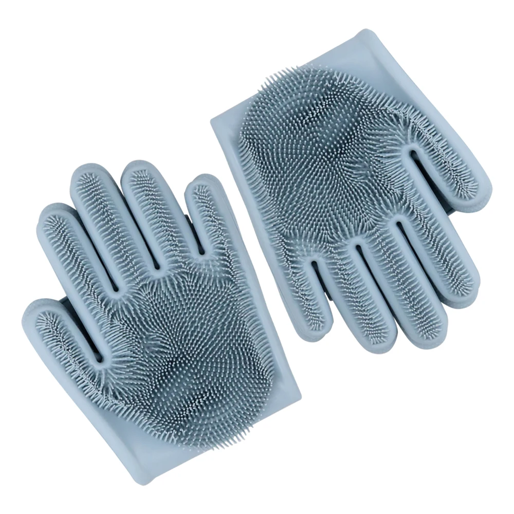 Xiaomi Mijia JJ Brush Wash Gloves Magic Silicone Brush Washing Gloves HH674 waterproof gloves- DT-KTKTG-Bu