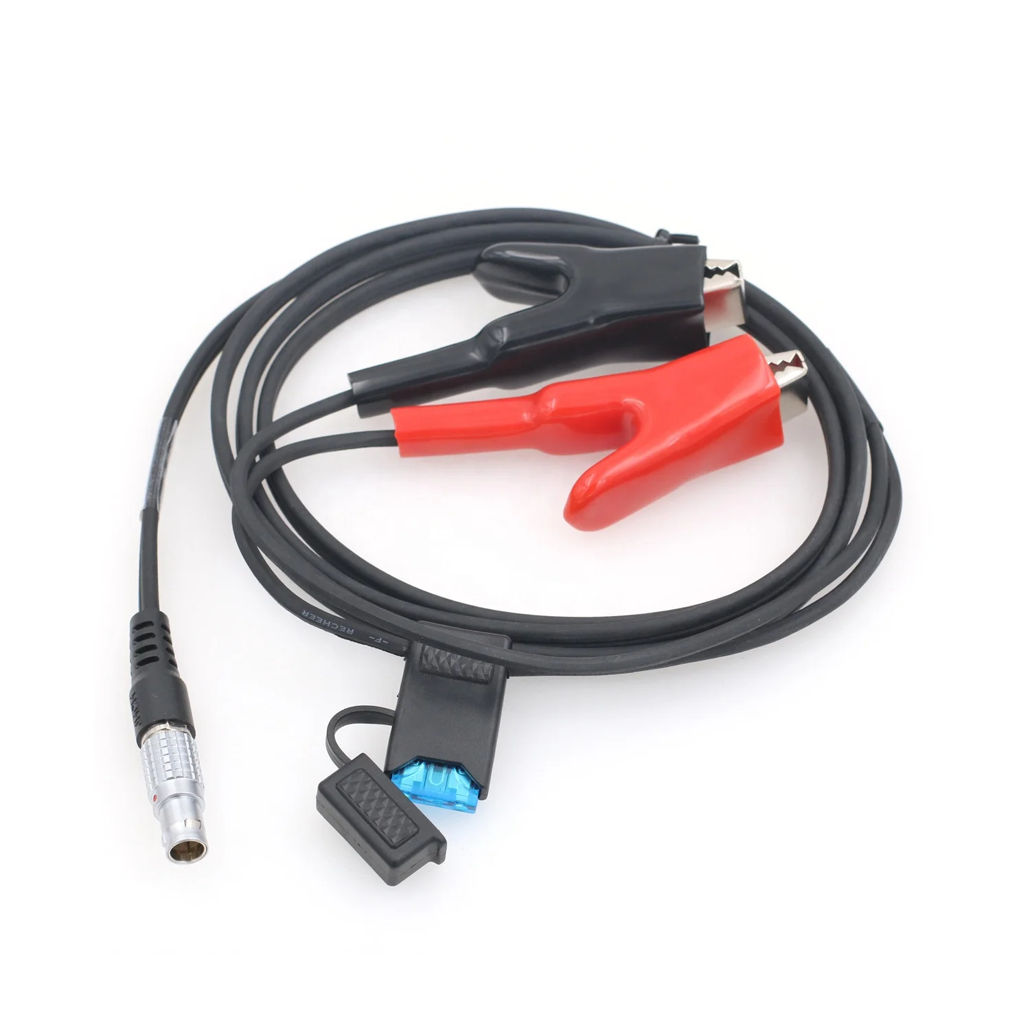 GS15 GS12 CS10 TS30 TM GPS Receiver Total Station Car Battery Power Cable 8 Pin to Alligator Clips for Leica