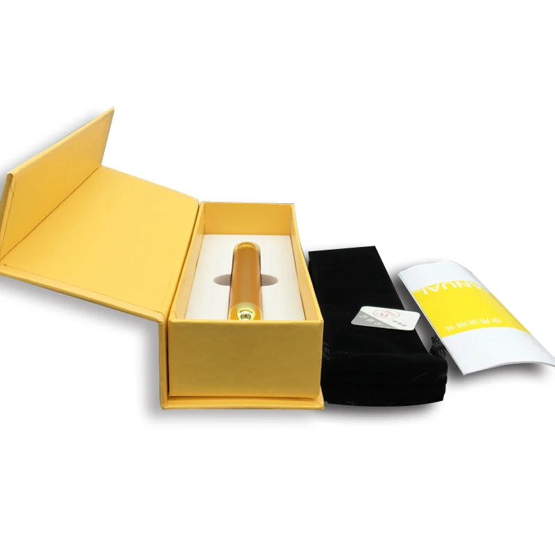 OEM Energy Beauty Bar 24K Gold Vibrating Pulse Facial Massager Electric Golden Firming Skin Care V Face T Shape Vibrator