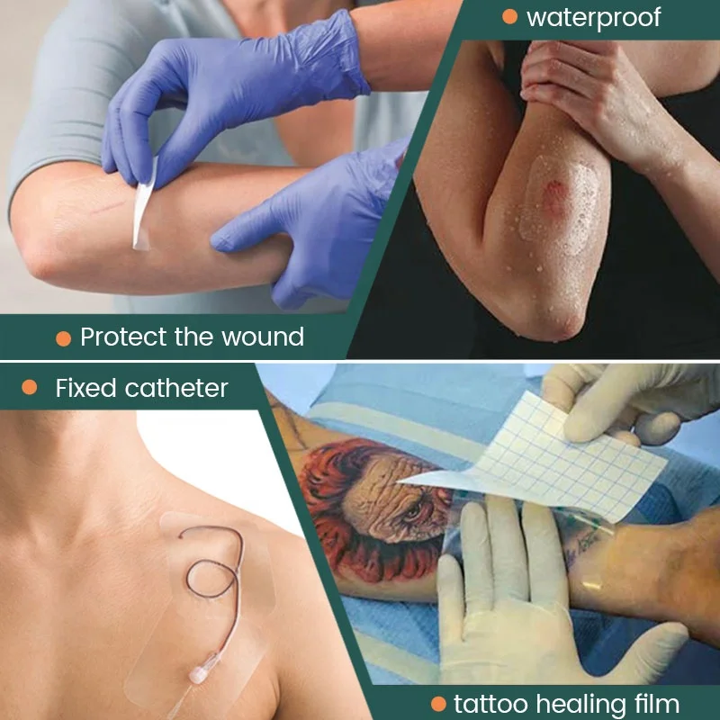 Tattoo Aftercare Waterproof Bandage Transparent Film Dressing Second Skin Healing Protective Clear Adhesive