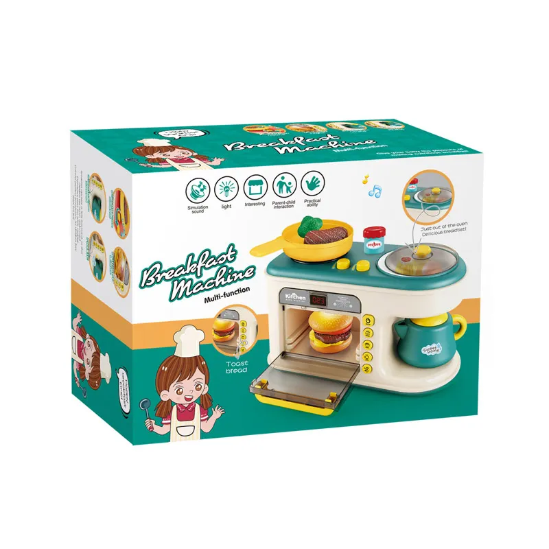 EPT Battery Operated Toy Kitchen Set Microwave Oven For Kids Pretend Play Toys Sets Play set Girl Kitchen Toys