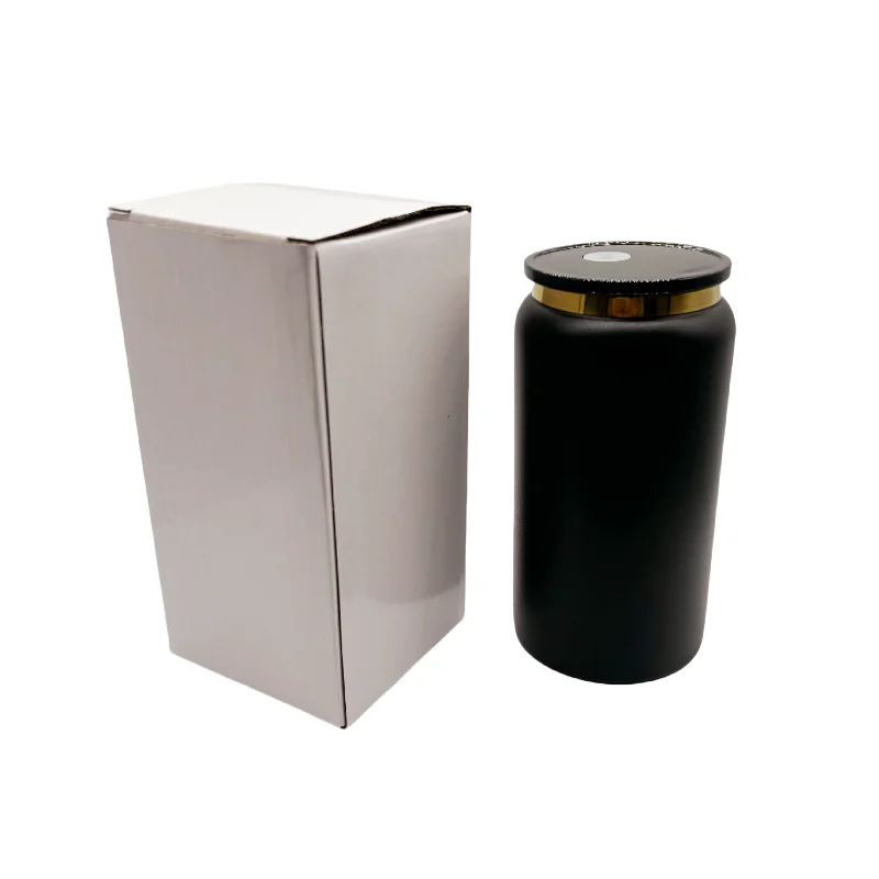 16oz stainless steel can double walled powder coated soda beer drinking tumblers water bottle tumbler for laser engrave