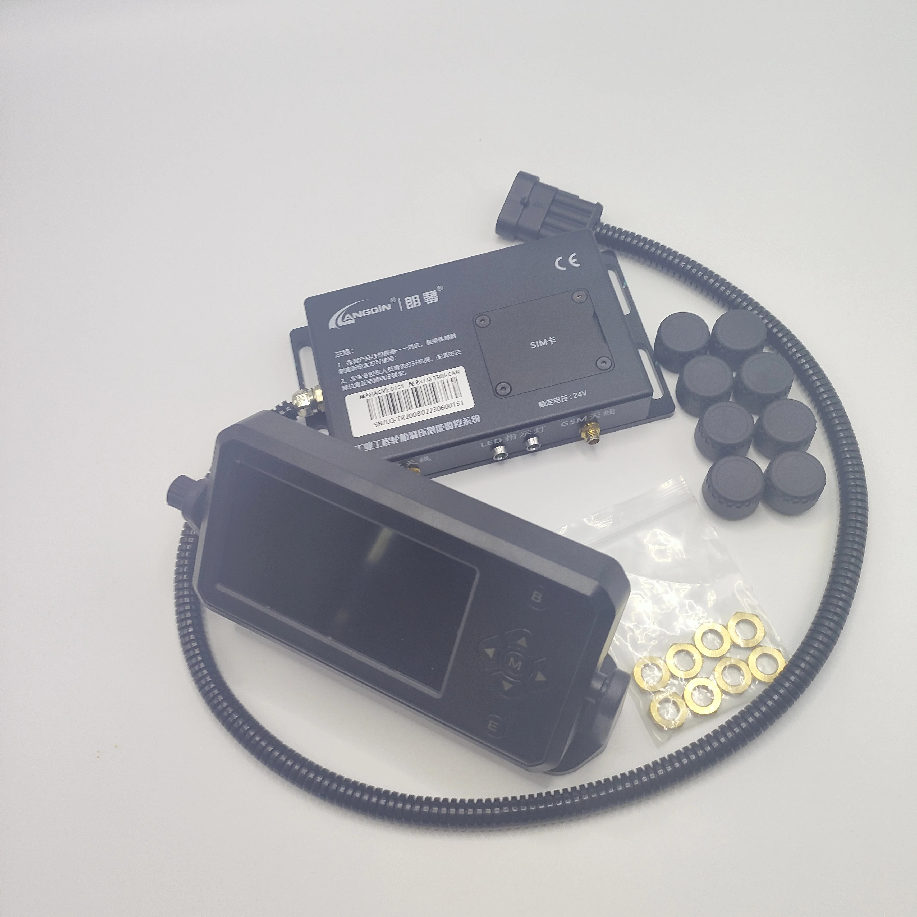 Truck Tire Pressure Monitoring System TPMS 232 Receiver with Standard Data Format for Various Vehicle System Integration