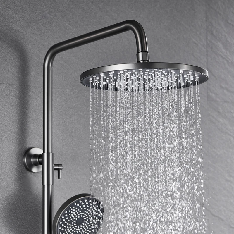 High Quality Shower Column Black Thermostatic Wall  Bathroom Shower