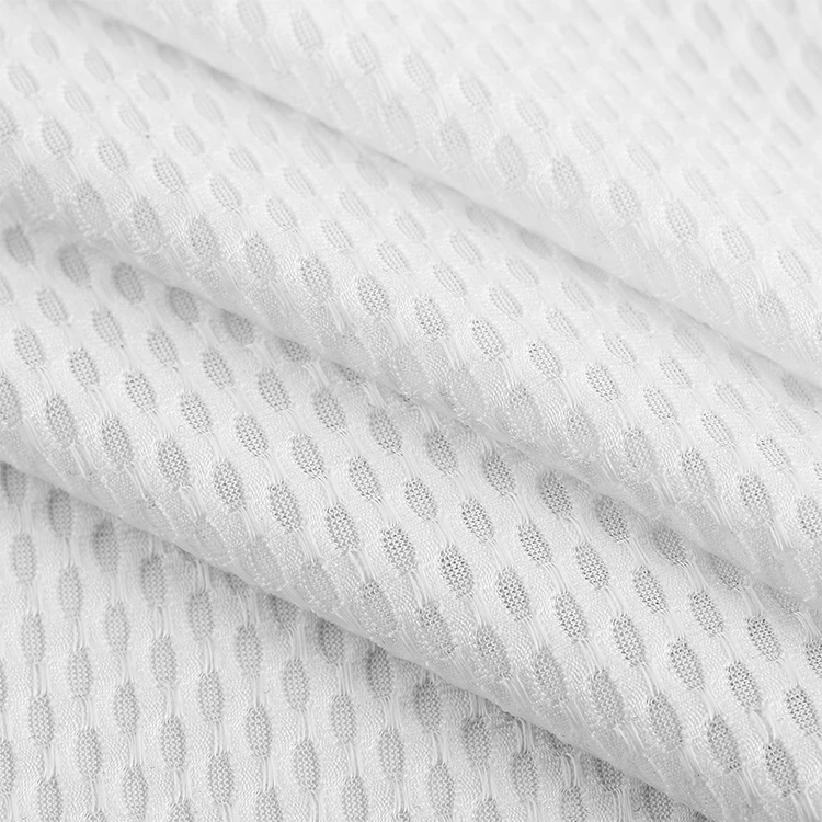 Moisture wicking Quick dry birdeye eyelet bird eye mesh polyester sports jersey sportswear fabric