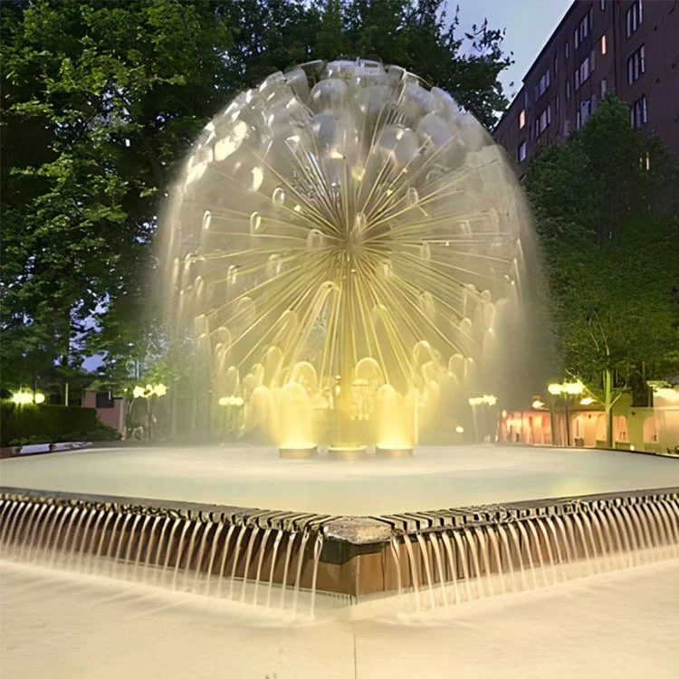 Fenlin public park garden decoration dandelion nozzle outdoor water fountain