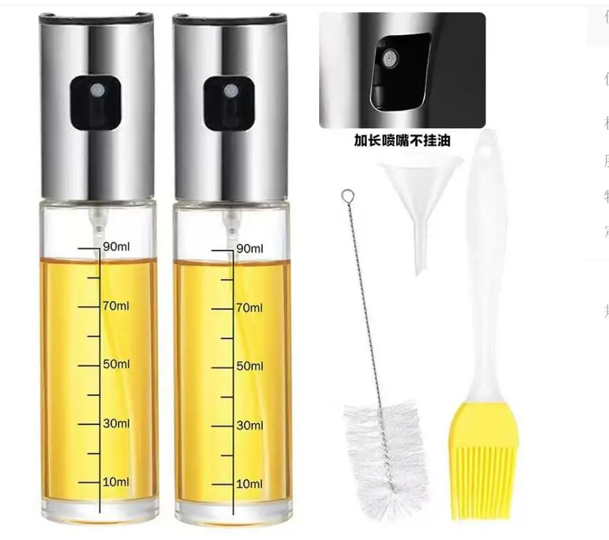 Factor Hot Sale Oil Sprayer for Cooking 100ml Olive Oil Spritzer Oil Sprayer for Air Fryer Salad BBQ Roasting