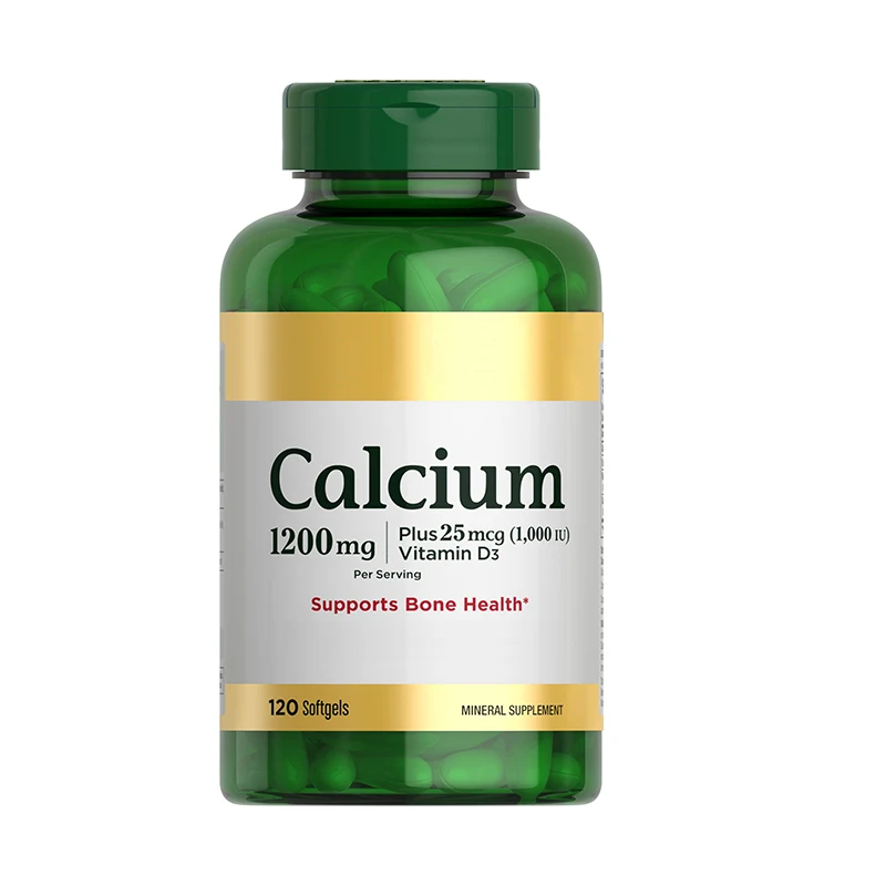 Customized Calcium Nutritional Supplement Calcium Magnesium Zinc Tablet 500 mg / 600 mg / 1200mg for Adult