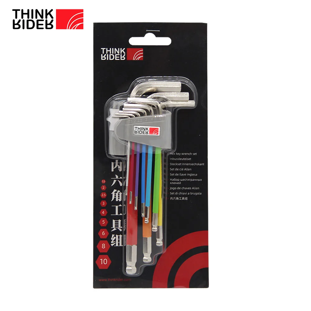 Hardware Tools Type security key allen key wrench for Hexagon Screw Spanner l-keys Ball Head Inner Hexagon hex Key Spanner Set