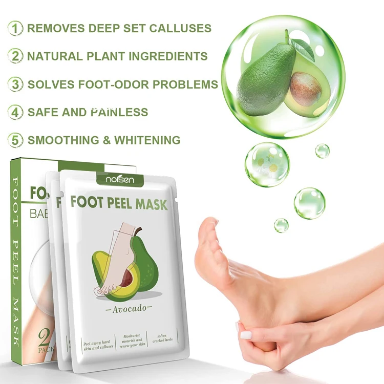 100% Natural Herbal Factory Wholesale High Quality Remove Dead Skin Exfoliating Foot Peel Mask