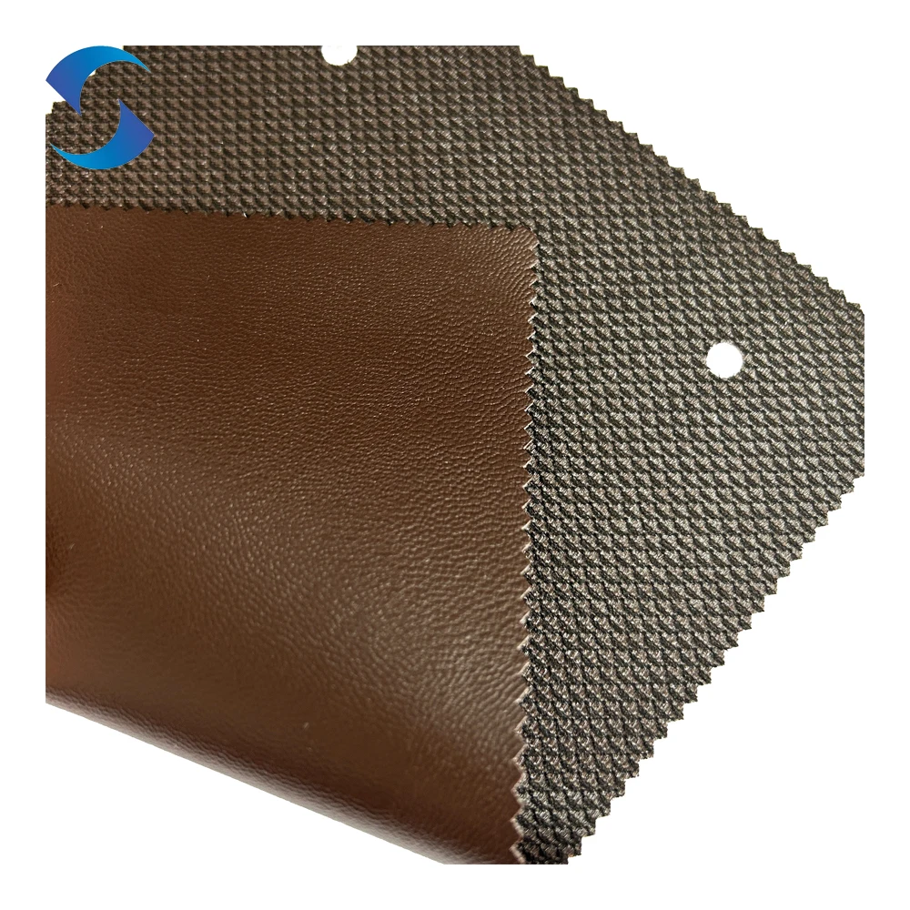 Buy faux leather fabric from china PVC leather fabric catalogue customize backing fabric for synthetic leather