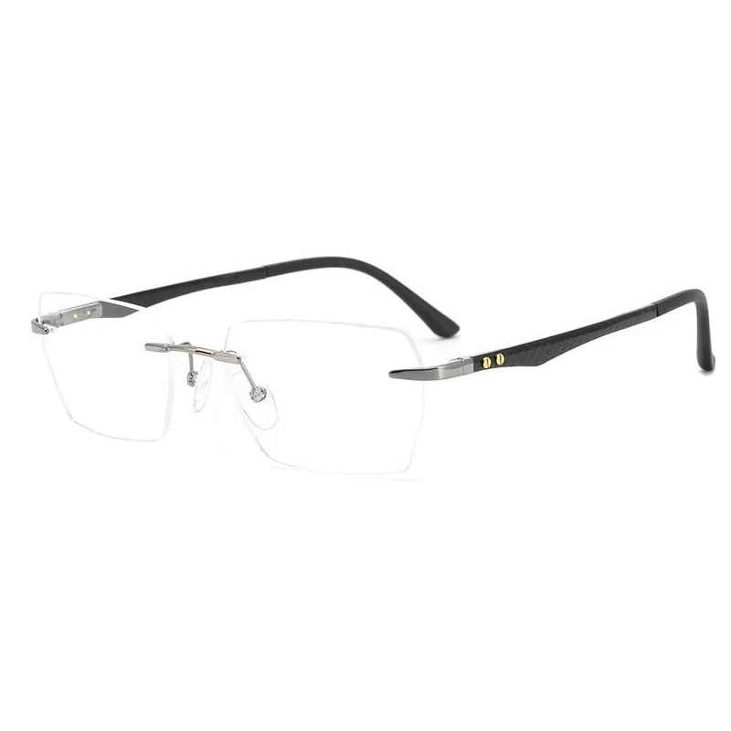 Osicare 16026 carbon luxury brand manufacturers private label designer eyeglasses men rimless pure titanium eyewear frame