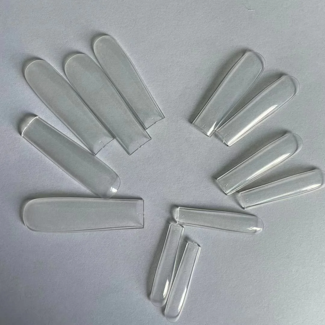 
600Pcs XXL Long Square Full Coverage Clear Nail Tips High Quality ABS Material Press On Nails For Wholesale 