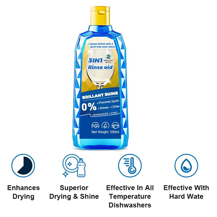 2024 Wholesale Household Chemicals Eco-friendly dishwashing liquid for kitchen rinse aid