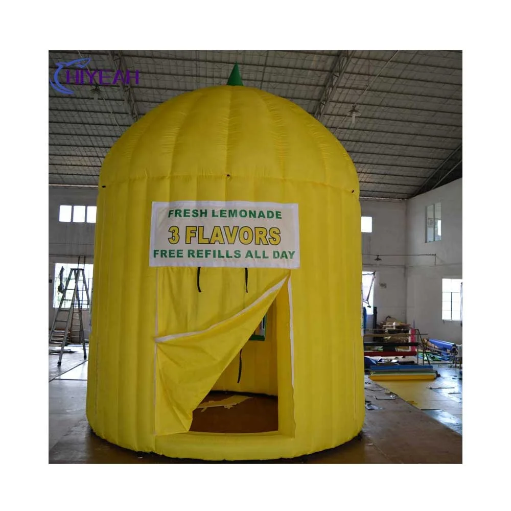 Black 360 Photo Booth Enclosure Inflatable Photobooth With Led Light Commercial