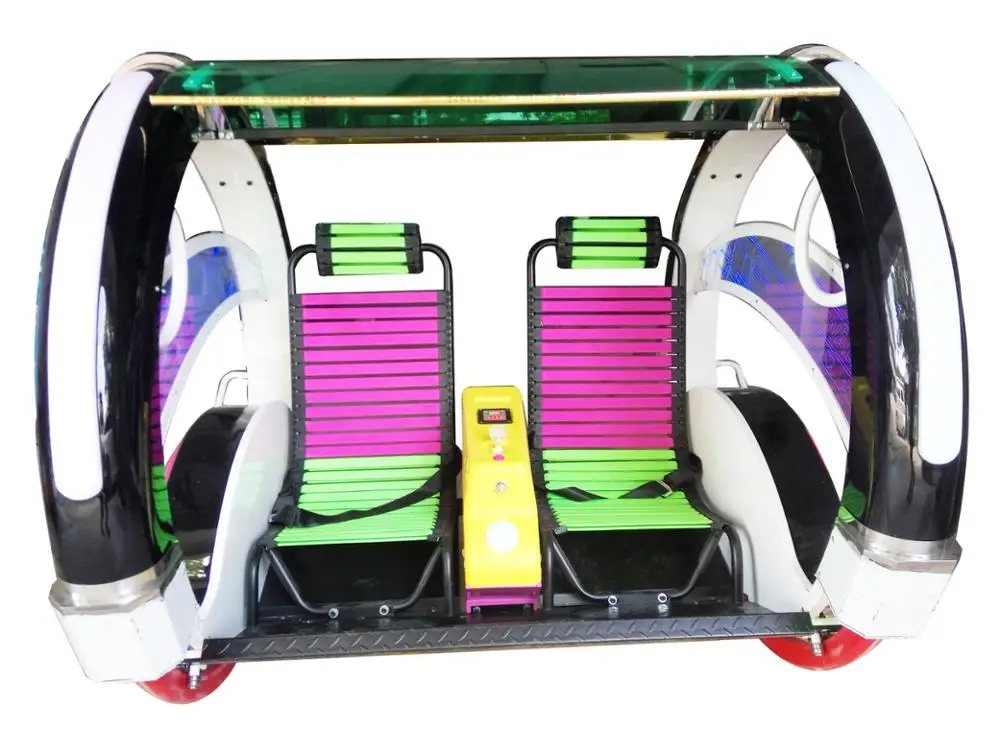 Theme park outdoor playground battery powered happy rolling car for children