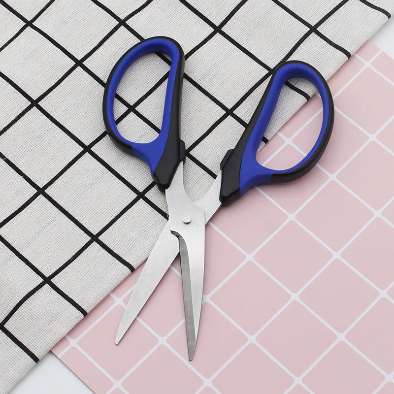 Office Craft Paper School Scissors Stainless Steel Comfortable Grip Stationery Scissors with PP Handle