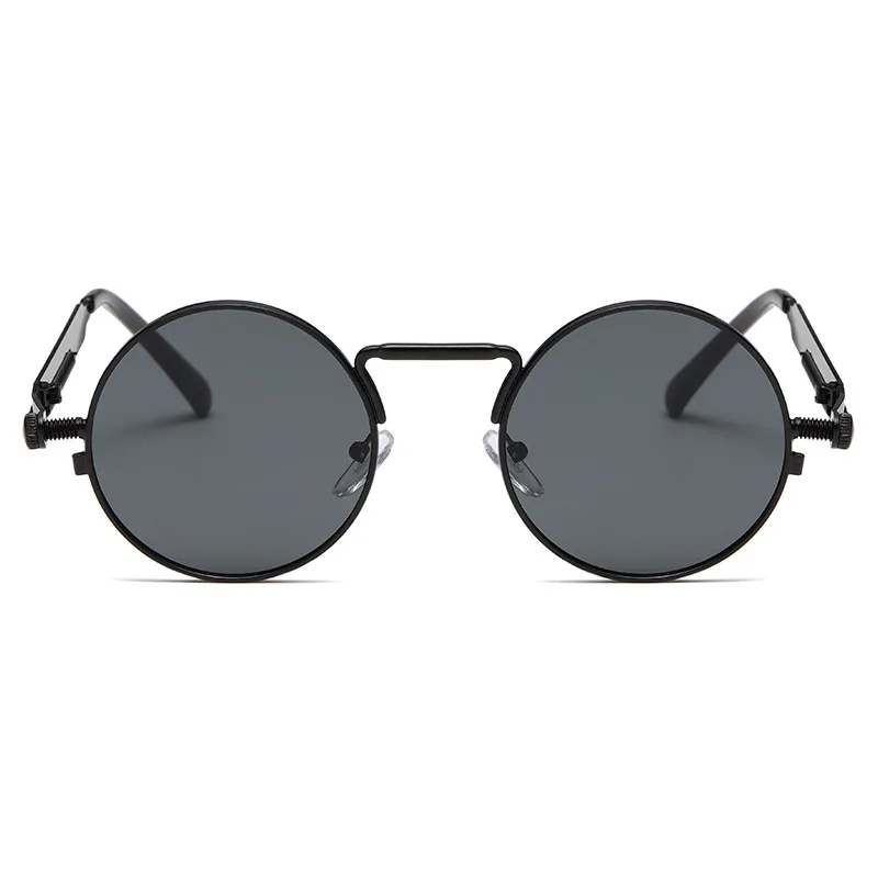 2023 New Retro Round Frame Sunglasses Fashionable Slimming Eyeglasses Trendy Street Photo Sunglasses