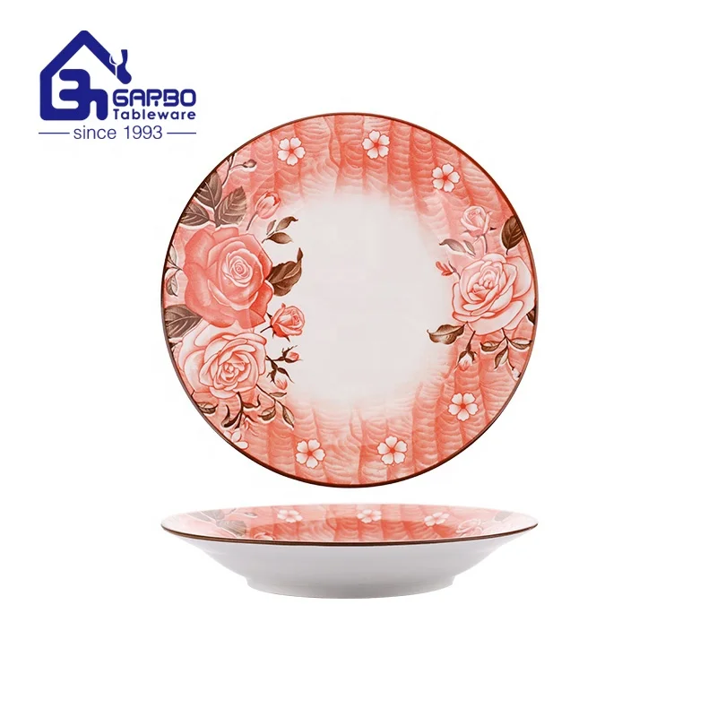 Glazed Color Cheap Porcelain Ceramic 10.35' Dinner Plate with Competitive Price and Fast Delivery Time for Wholesale