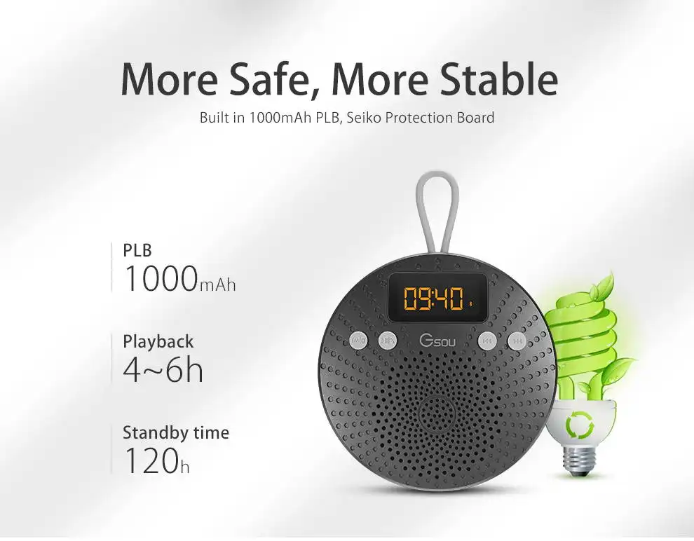 Newest Electronics Bathroom Waterproof shower Speaker with Fm radio