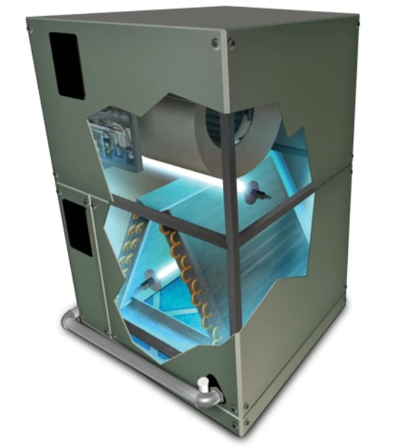 Green UVC AC 24V Bare Wire Germicidal UV-C LightS tube for HVAC Coil system ac Duct(14-inch with magnet)/air handler Air cleaner