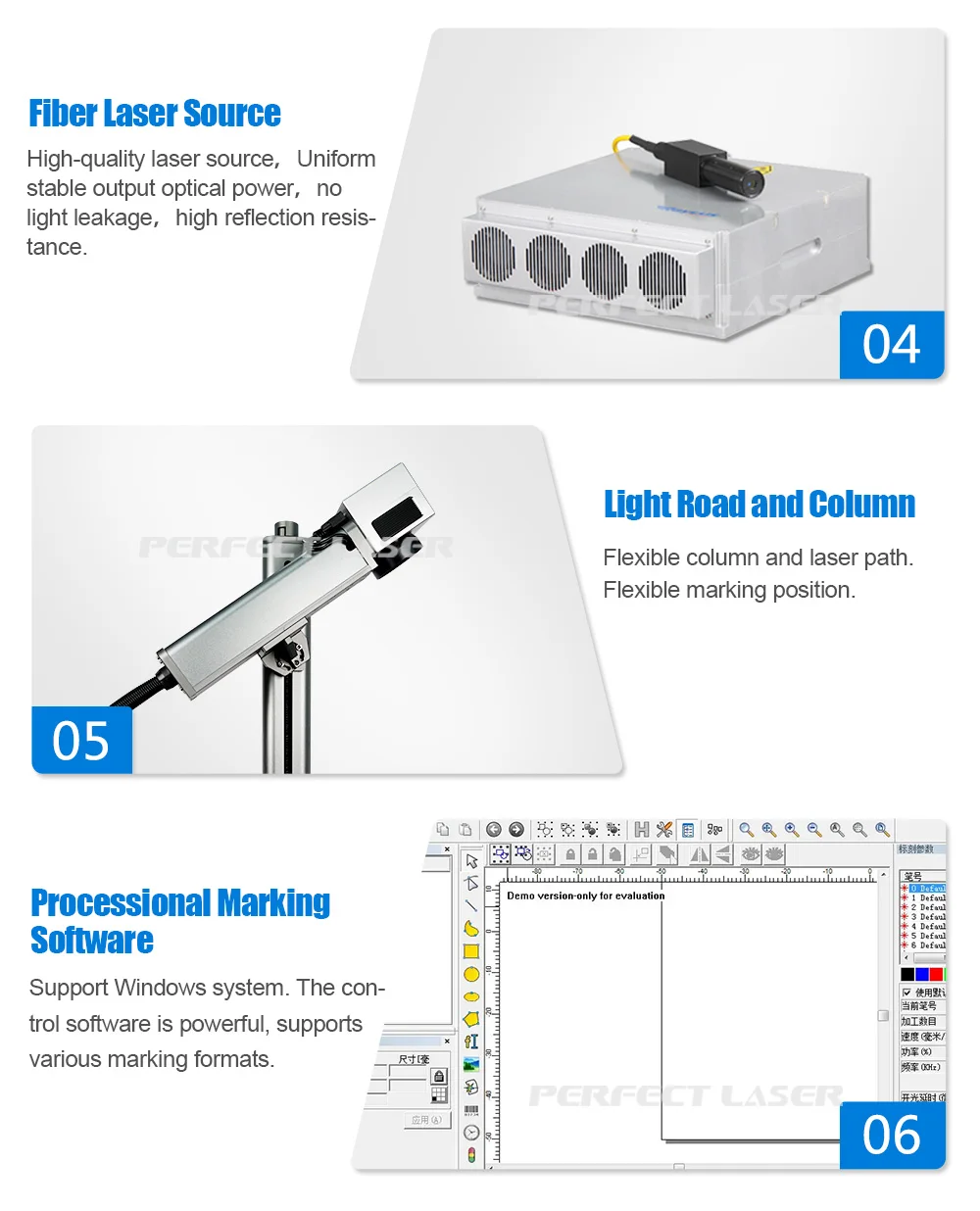 Perfect Laser China Professional Manufacturer High Speed Mini Portable Laser Marking Machines For Metal Stainless/Carbon Steels