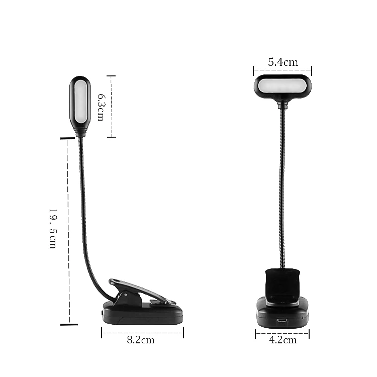 2023 Hot Selling Dimmable USB Book Folding Led Reading Light