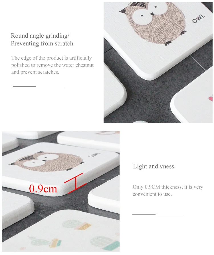 Абсорбирующие водой быстросохнущие подставки с диатомелой землей для Печати Напитков