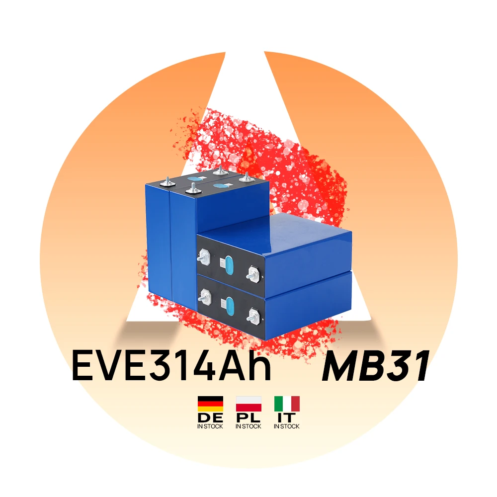 3.2V LiFePO4 LF280K 8000 Cycles Grade A 280ah 314AH 340AH Lifepo4 Cell Home Solar Energy Storage System EU Stock DDP