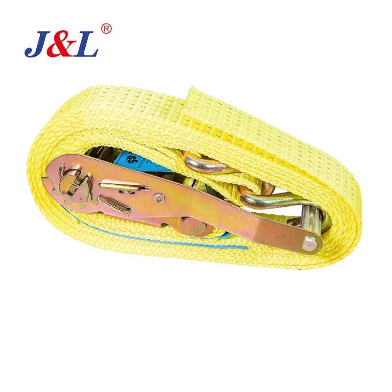 JULI EN 12195-2:2000 50mm ratcheting tie down strap 2T 3T 4T 5T for transportation cargo lashing belt