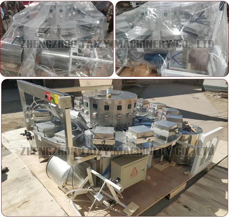 Rolled Sugar Cone Making Sweet Waffle Maker Ice Cream Cone Machine For Sale