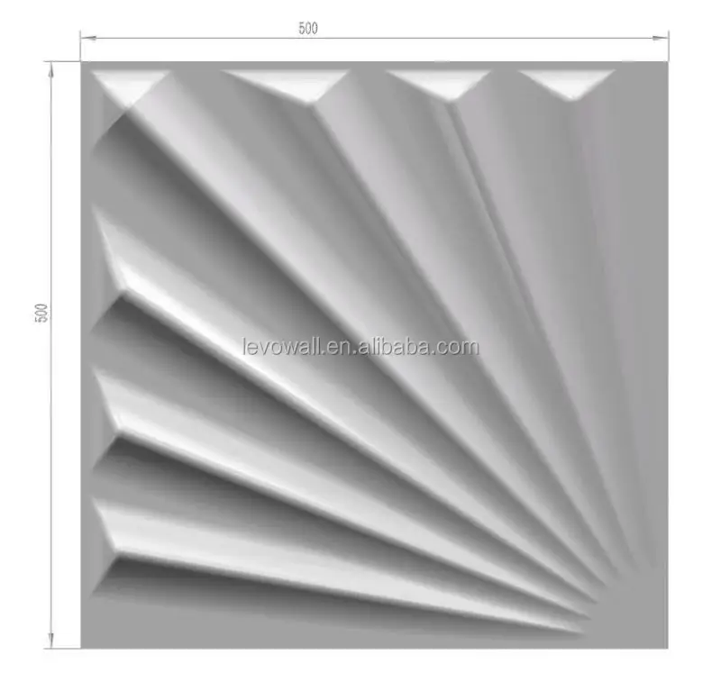 2020 new 3d wall panels plant fiber 3d wall panel new design for indoor wall and ceiling decoration