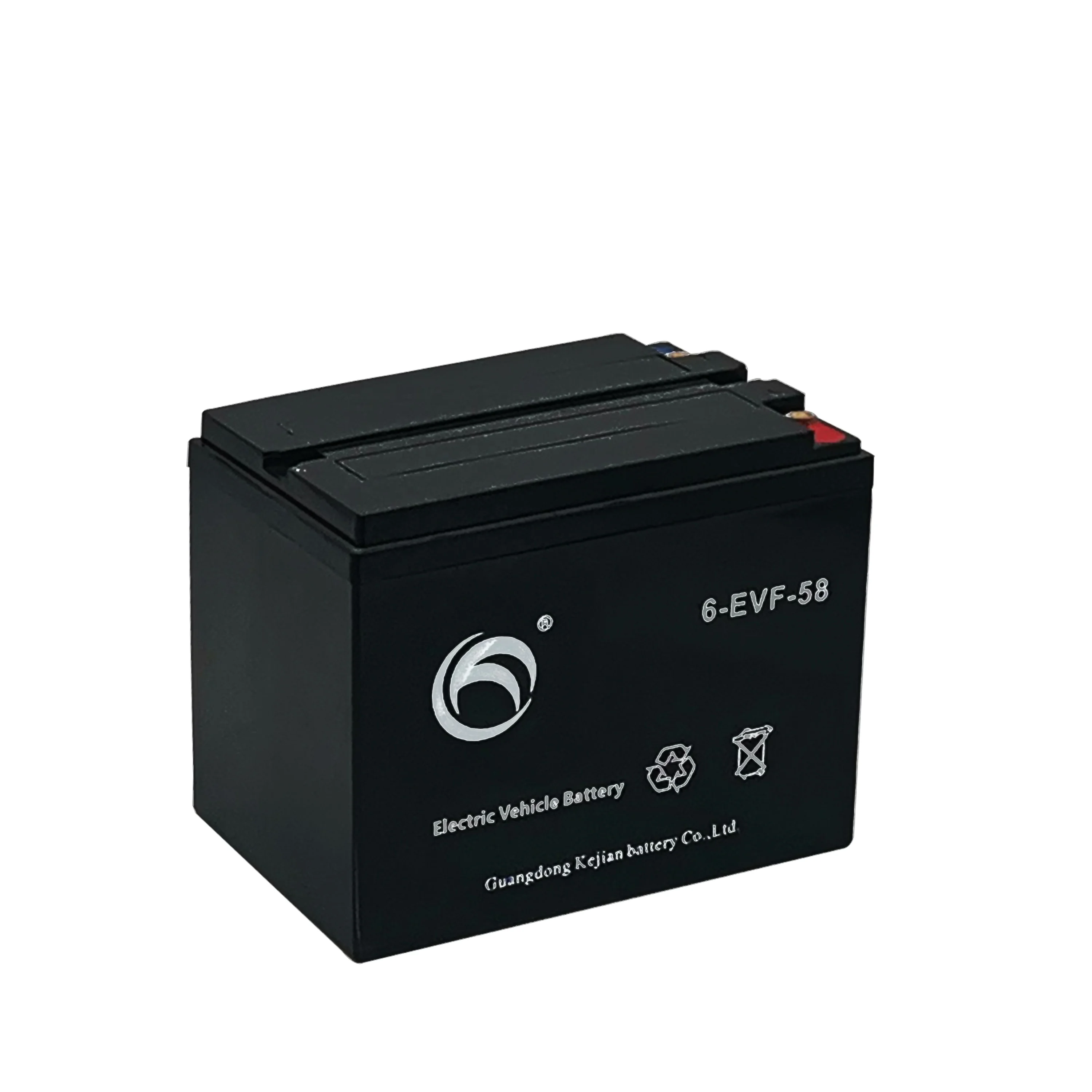 6 EVF 58 Battery 12V Maintenance Free Deep Cycle Electric Vehicle Battery 12v58ah Battery