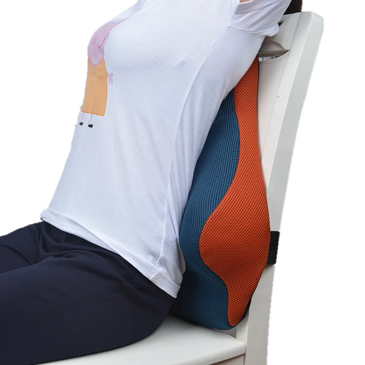 Lumbar Support Pillow Ergonomic Design Orthopedic Backrest For Back Pain Relief Memory Foam Back Support For Office Chair