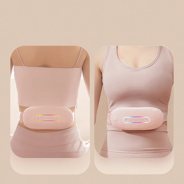 Warm Uterus Treasure Cordless Heating Pad Portable Warm Palace Belt Color Box Massage Belt Waist Massager Customized Logo Accept