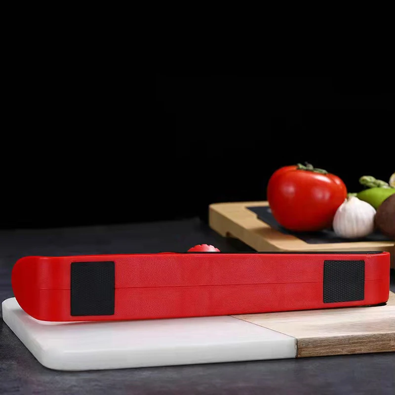 Kitchen Knife Accessories 4-Stage Knife Sharpener with Non Slip Rubber Handle