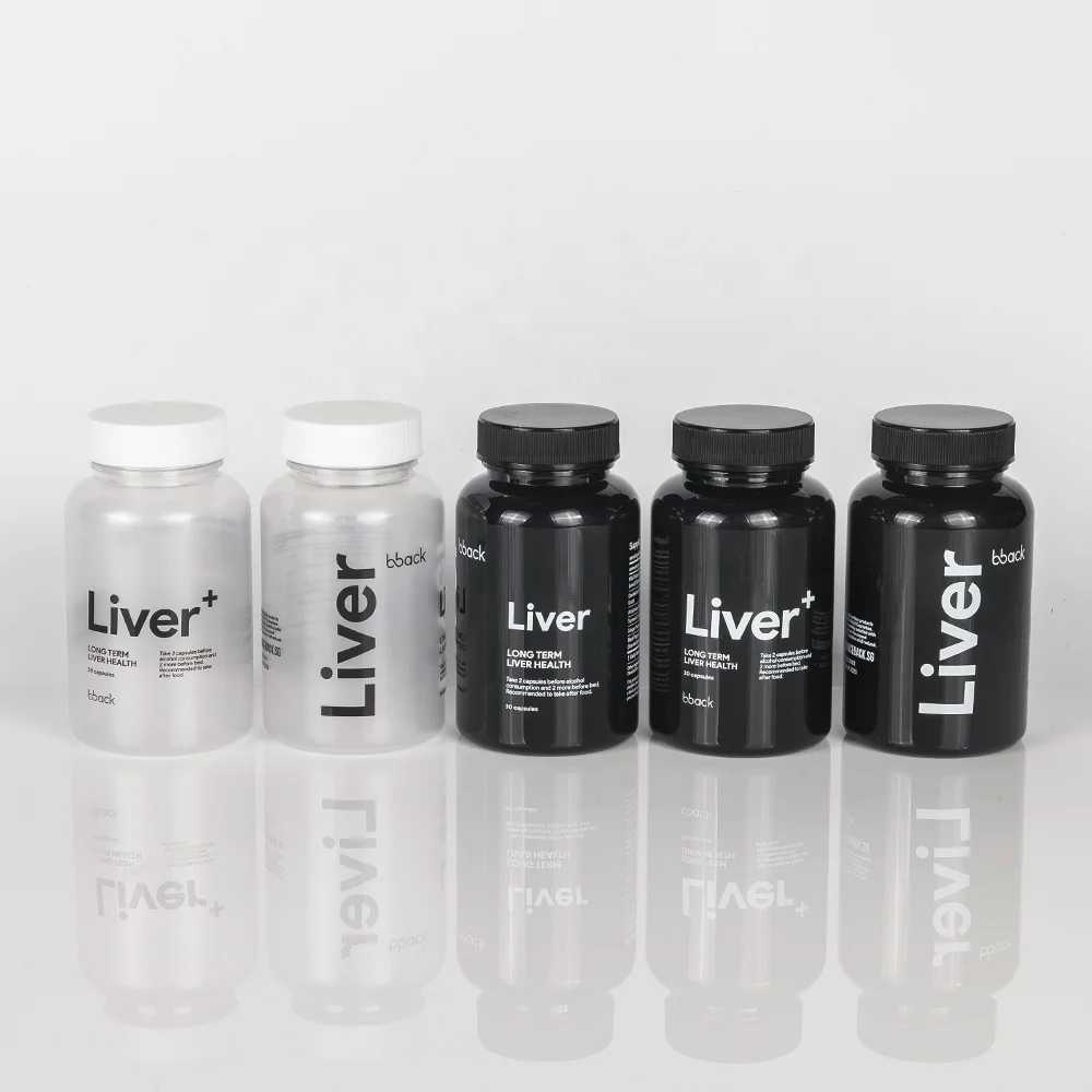 Best Sellers  Plastic  Black White  Packaging Storage Container Pill Vitamins  bottle  Medicine Jar Pill Bottle With Screw cap