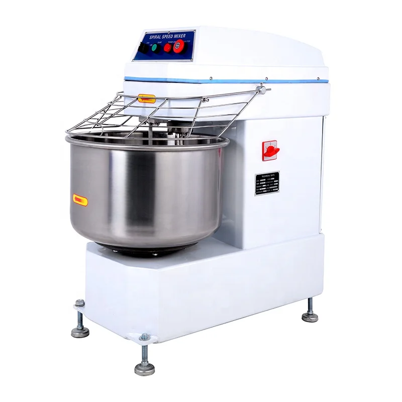 120 Liters Spiral Dough Mixer 50KG Flour Kneading Machines Bread Baking Bakery Snacks Machines Food Mixers