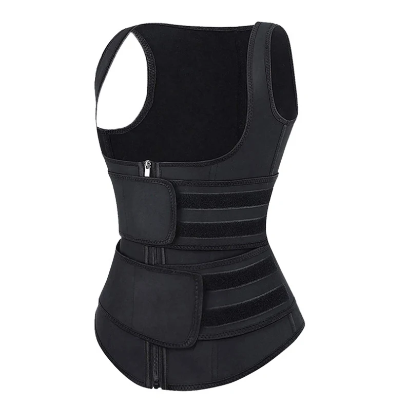 New Black Fashion Waist Trimmer Body Shapers Slim With Sweat Pink Vest Corset Women Thermatech Waist Trainer Vest Corset Top
