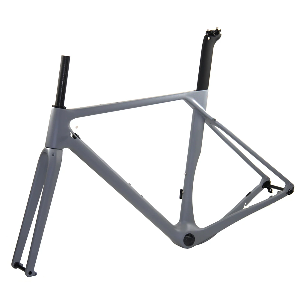 Custom Color 2021 Newest Flat Mount Disc Brake Road Cyclocross Carbon Gravel Bike Frame