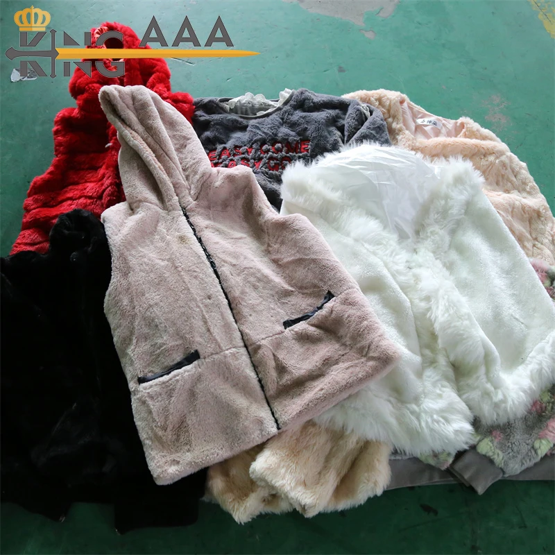 Winter Clothes ladies second artificial wool Used Clothing women sweater