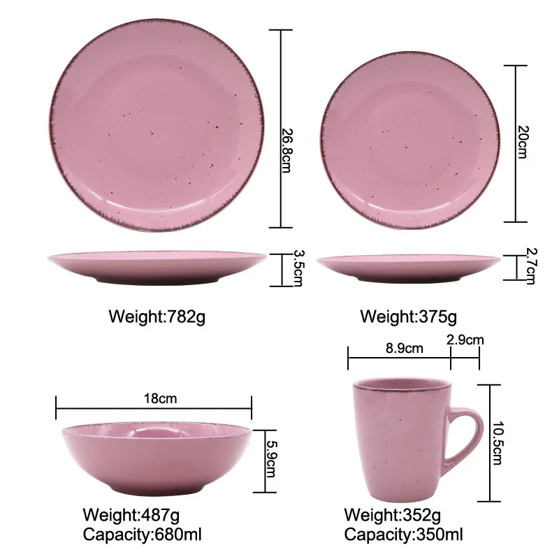 Food Grade USA Melamine Nature Dinnerware 12pcs Melamine Solid Dinner Set