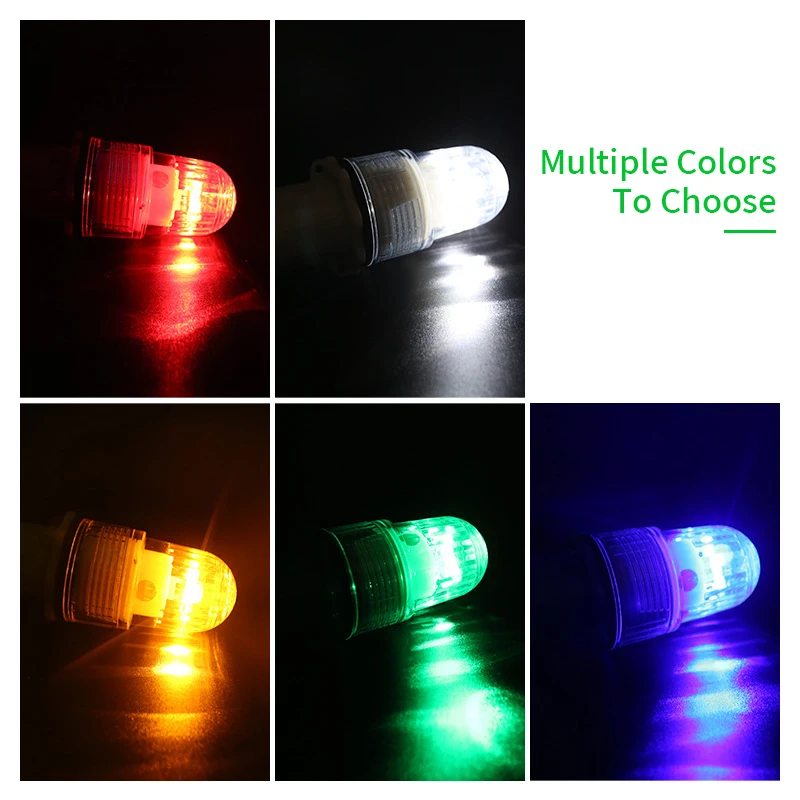 Wholesale customization Waterproof 3V Torpedo strobe Float Led Fish Underwater Night  Fishing Net Signal Light