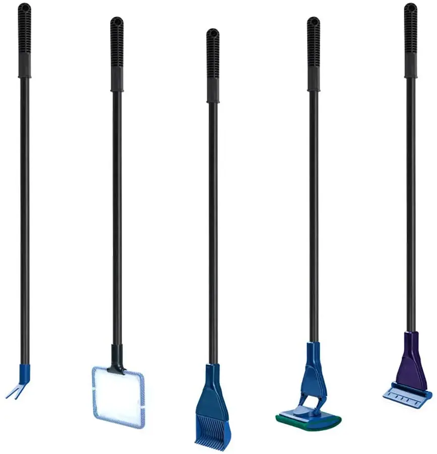 Hot Selling 5 in 1 Aquarium Fish Tank Clean Tool Set Multi-Function Aquarium Fish Tank Cleaning kit aquariums accessories