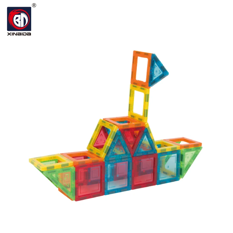 3D Construction Car Model Building Educational Toys Magnetic Tiles Kids Building Blocks Gift Set