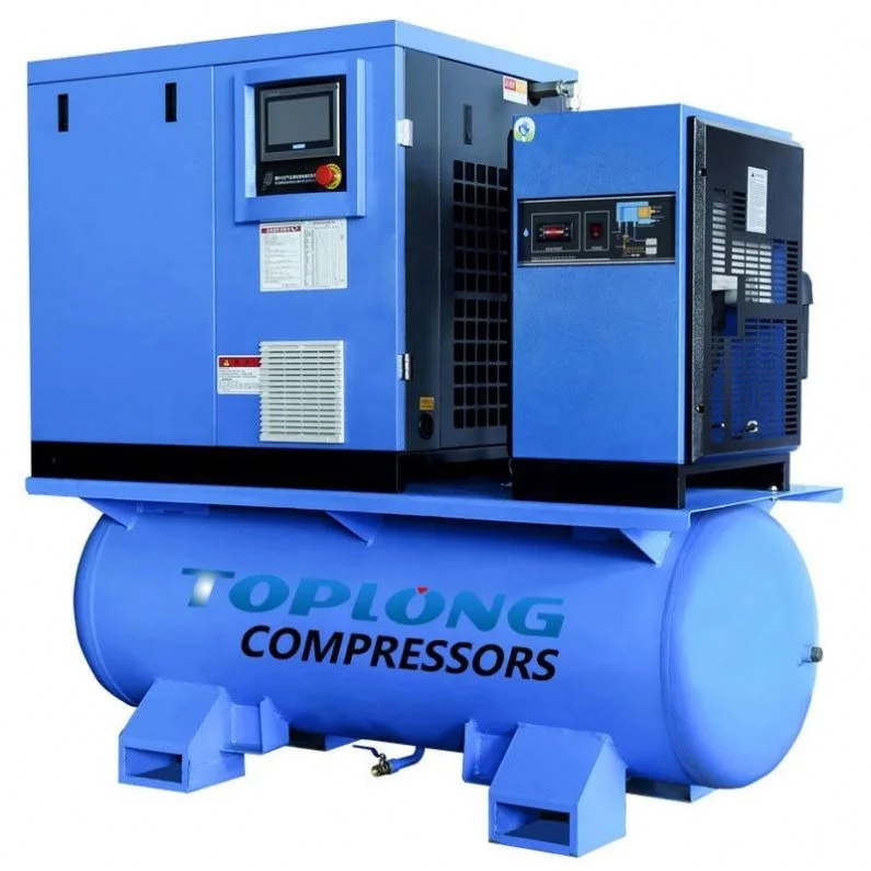 2022 New Arrival Factory Manufacturer Integrated Fixed Speed Screw Air Compressor